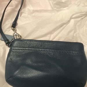 coach wristlet Blue